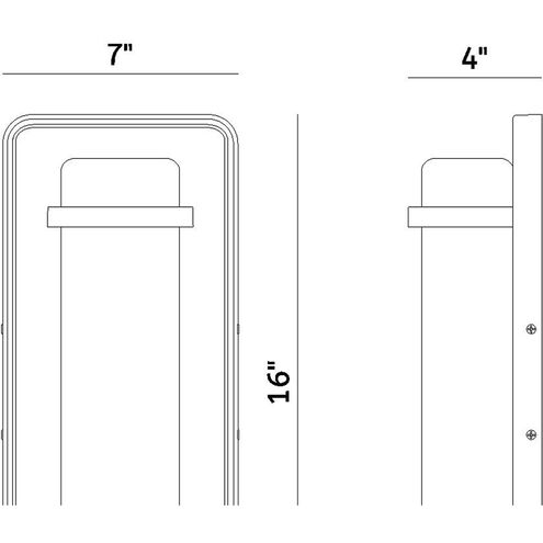 Pearl Street 1 Light 16 inch Black Exterior Wall Lantern